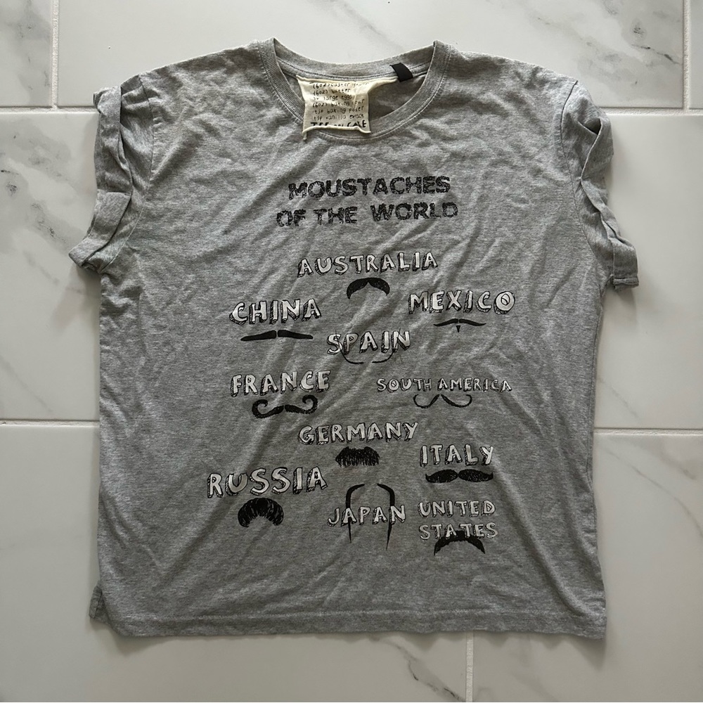 Topshop Moustaches of the World Top